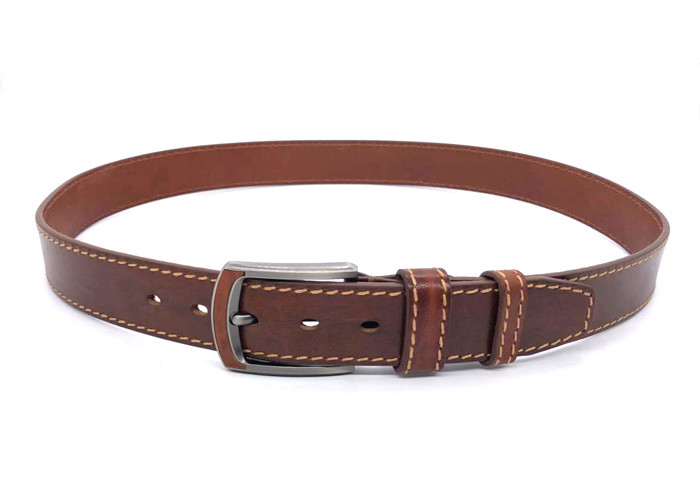Outdoor Retro Needle Buckle 3.8cm Mens Casual Leather Belt