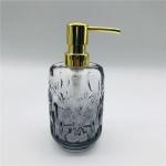 Grey Color Glass Bathroom Accessories For Home Unique Pattern Diamond Dots