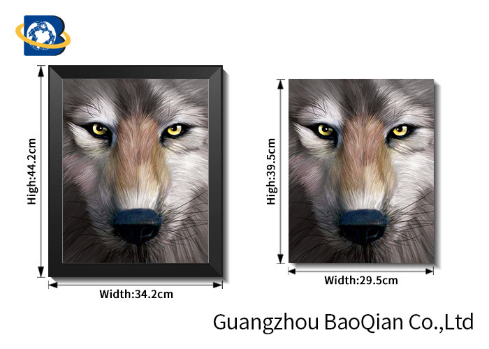 Panda / Tiger Animal Lenticular 3d Stereograph Printing / Pictures For Living Room Décor Art