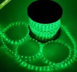1/2'' 2 wire round christmas decoration led rope lighting green