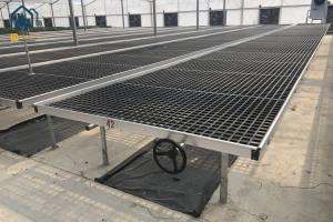 Wholesale Greenhouse Movable Plastic Seedling Tray Rolling Bench Seedbed For Orchid Farming from china suppliers