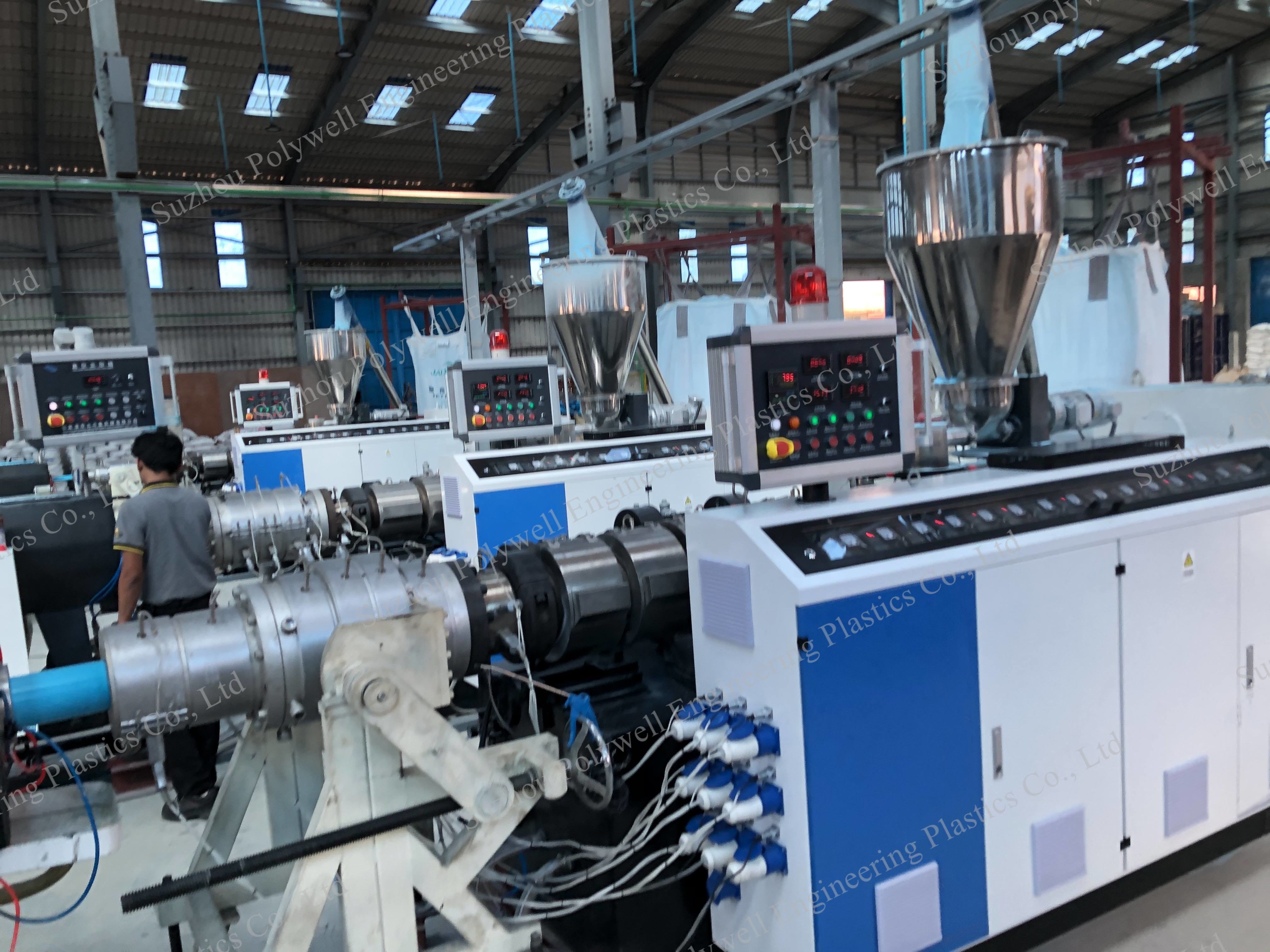 Plastic Water UPVC CPVC PVC Pipe Hose Tube Corrugated Pipe Water Supply Pipe Extruder Extrusion Production