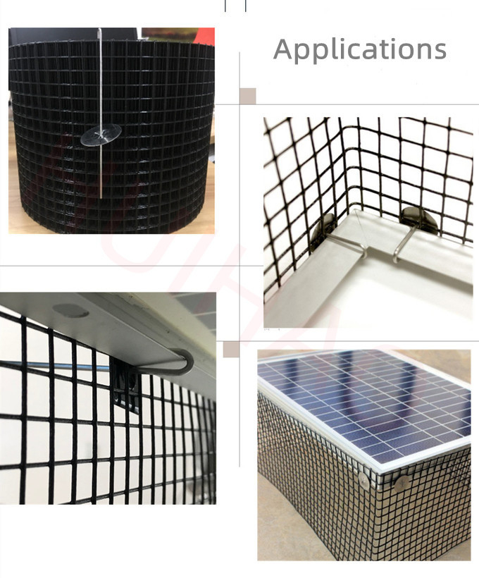Aluminum Solar Panel Mounting Clips Bird Barrier Fixing Wire Mesh