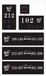 LED Touch Hotel Room Door Signs DND Switch Neon House Number Signs