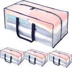 Heavy Duty Extra Large Clear Moving Bags W/Backpack Straps Strong Handles &