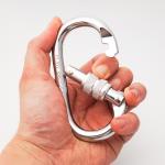 CE0082 Certified O Shape Climbing Carabiner for Wall Climbing Max Breaking Load