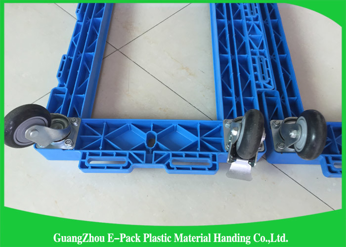 Folding Heavy Duty Moving Dolly , Antistatic Plastic Dolly Cart 61q2 * 412 * 145mm