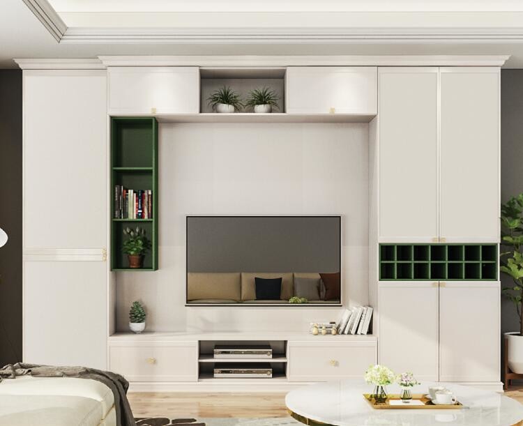 180CM Oak TV Entertainment Unit Multi Color Wood TV Stand Arbitrarily ODM