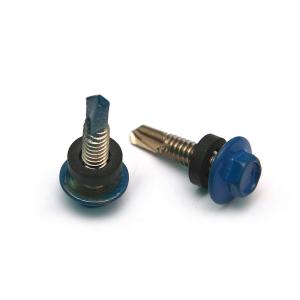 Wholesale DIN7504K Self Drilling Screw 410 Stainless Steel Roofing Screws Hex Flange Painted Head from china suppliers