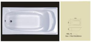 Wholesale Acrylic bathtub, simple bathtub, common bathtub,sanitary ware, bathroom bath tub HDL-13 from china suppliers