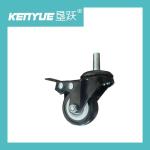 Medical Hospital 2 Inch Casters Black With Brake TPR Special For Hospital