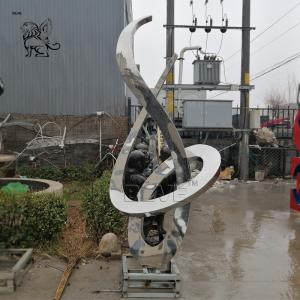 Wholesale Abstract Stainless Steel Sculpture Large Modern Art Metal Garden Decoration from china suppliers