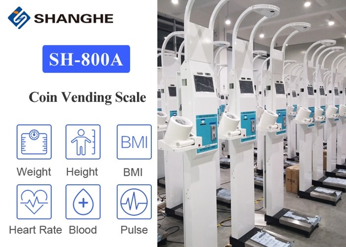 ultrasonic bmi machine with printer , 20 - 210 cm heart rate measuring machine