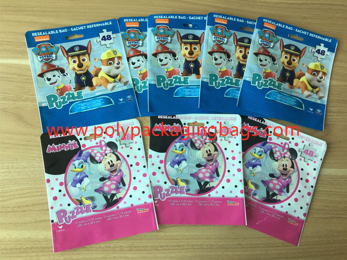 Children 'S Classic Cartoon Pattern Plastic Packaging Bags 8 Colors Gravure Printing