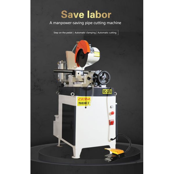 MC-325B Pneumatic Metal Pipe Cutting Machine Iron Pipe Cutting Machine Without Burr