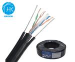 Outdoor LAN Network FTP CAT5E Cable With Steel Messenger Aerial