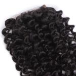 Natural Hair Skin Malaysian Curly Closure 4"x4" for Black Ladies Human Hair Lace