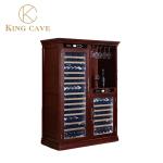 International Standard Wood Dual Zone Wine Cooler Cabinet Electric