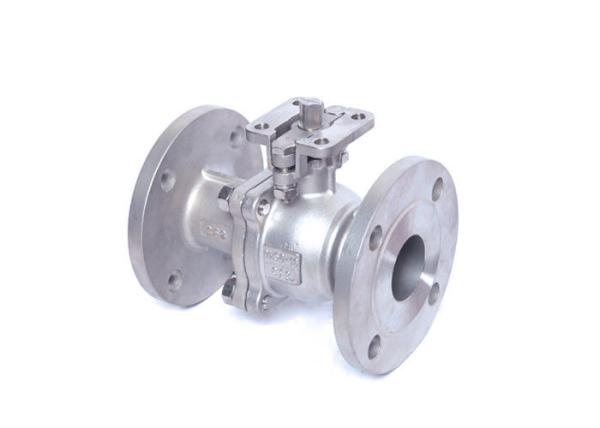 Electric Actuator High Pressure Two Piece Ball Valve Full Port Double Flange