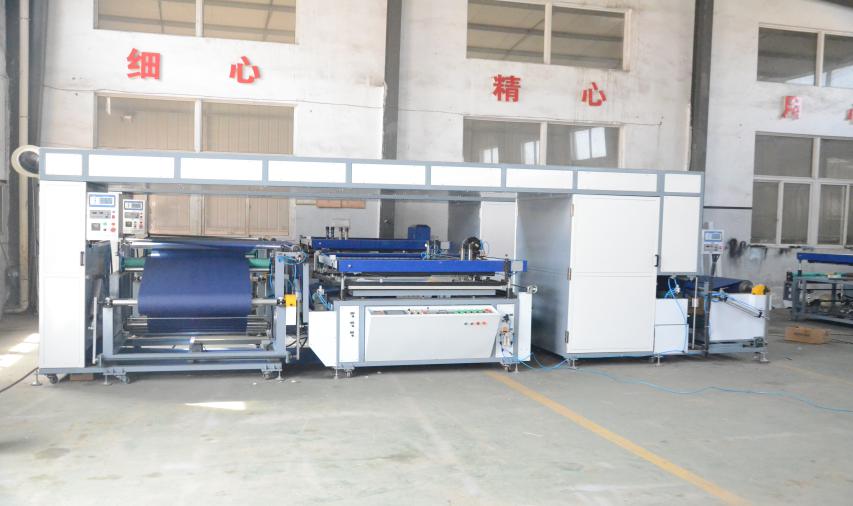 For Walmart Bag Automatic Two Color Roll To Roll Non Woven Fabric Screen Printing Machine