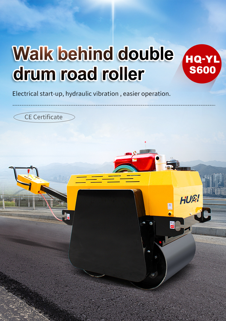 HONDA Powered 20KN Walk Behind Vibratory Mini Road Roller for Asphalt and Soil Pavement