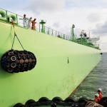 4.5*9.0M Yokohama Ship Fenders PIANC2002 Floating Pneumatic Rubber Fenders