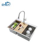 304 Stainless Steel Sheet Handmade House Kitchen Sinks Double Bowl Kitchen Sinks