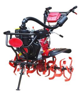 Wholesale 173F Diesel Agriculture Tiller Machine 4 Gear Positions Rotary Power Tiller from china suppliers