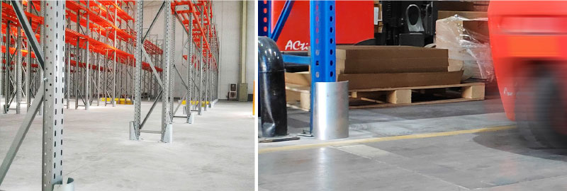 Racking Upright Protectors  Rack End  Protector Guard  Warehouse Safety Bollard