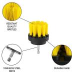 6pcs/set Drill Power Scrub Clean Brush For Leather Plastic Wooden Furniture Car