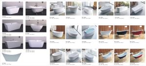 Wholesale Circular Shape Solid Surface Stone Bathtub Freestanding Tub ABS Material from china suppliers