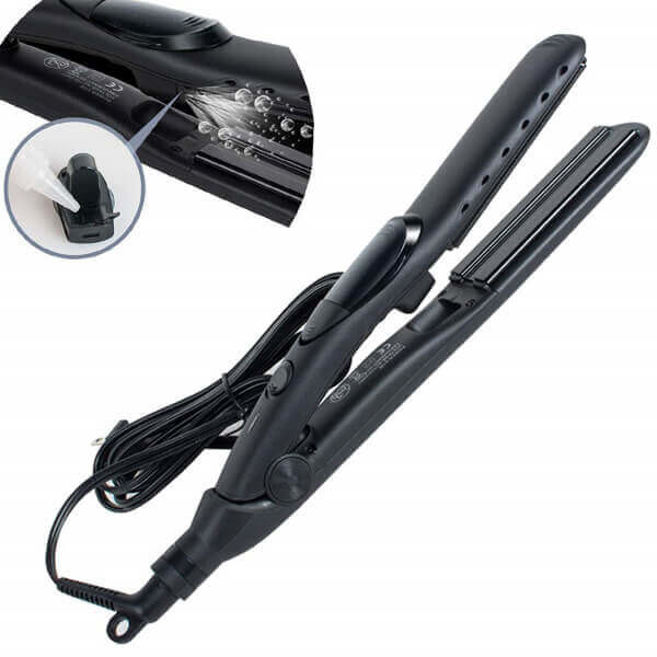 CE / ROHS / FCC Professional Steam Hair Straightener Fast PTC Heating Flat Iron