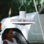 Battery 10000mAh Rechargeable Table Fan 12 Inch Lantern LED Tent Light Fan