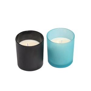Wholesale Coloured Glass Candle Holder Glass Candle Containers 8cm Height from china suppliers