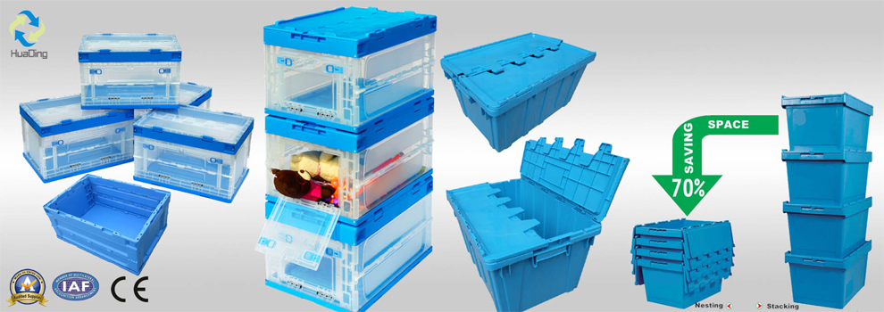 Storage Container Transparent Plastic TOOLS Storage Boxes & Bins Eco-friendly Foldable Injection Modern Folding Rectangle