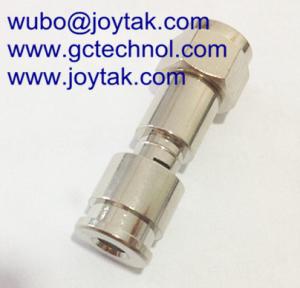 Wholesale F male Compression Connector all brass for Mini Coaxial Cable RG174 from china suppliers