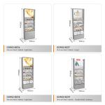 Perfume Store Cabinet Grey Wooden Laminated Display Cabinet For Branded Store