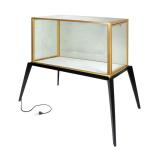 Luxury Transparent Jewelry Glass Display Cabinet Shopping Mall With Locks
