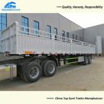 50 Tons Container Fence Semi Trailer 2 Axle For Bulk Cargo