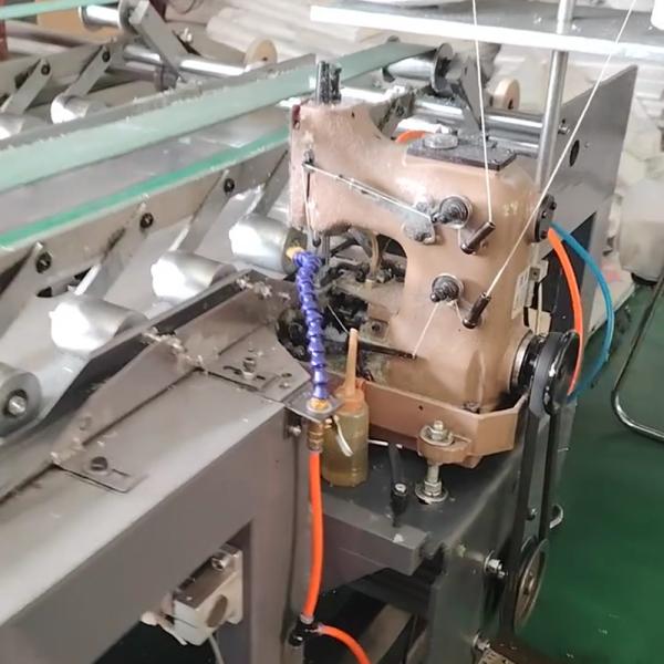 Automatic Plastic Woven Bags Hot And Cold Integrated Sewing Machine