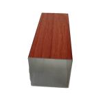 Hollow Tube Building Decoration Wood Finish Aluminium Profiles