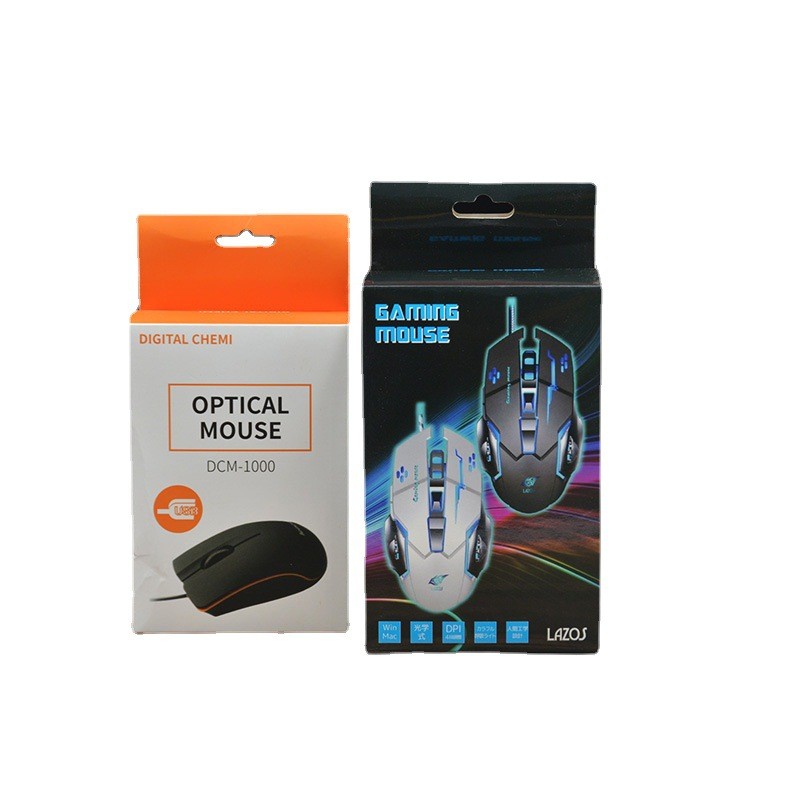 Factory Custom Simple Lightweight Durability Electronics Mouse Packaging Box for Mailing