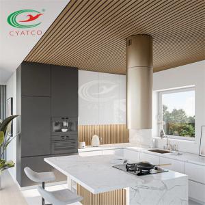 Wholesale SGS Interior Vertical Wood Slat Wall Durable Soundproof For Studio from china suppliers