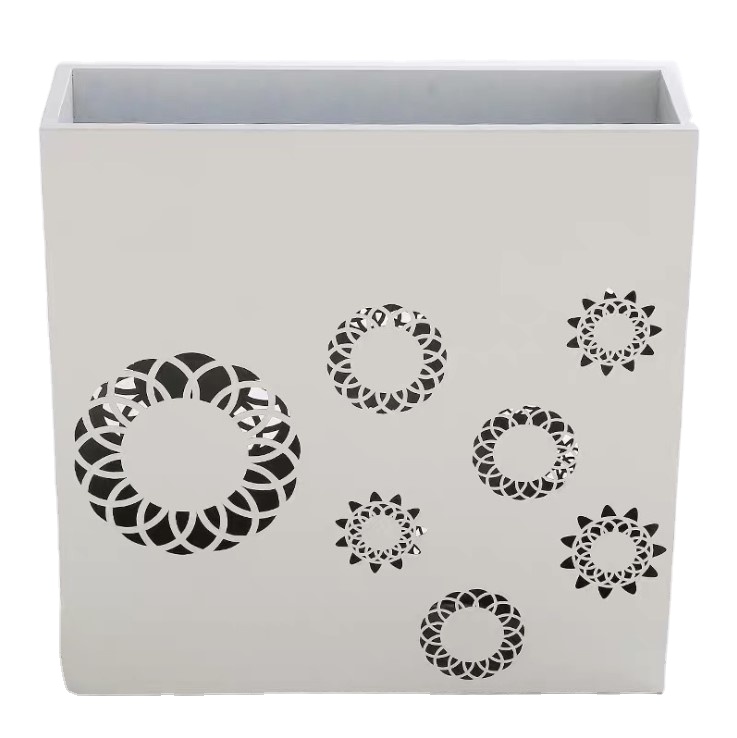Special shape painting galvanized steel flower planters pots