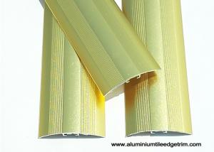 Wholesale Luxury Sand Gold Aluminium Floor Trims / Metal Floor Transitions Curved Shaped from china suppliers