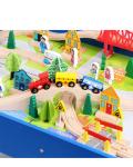 Mini Wooden 88pcs City Road Builder Wooden Board Game