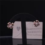 Real Gold High Jewelry Fiorever Earrings in 18 kt Rose Gold Earrings set with