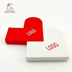 Wholesale Rigid Pantone Color Cardboard Heart Shaped Boxes , Christmas Sock Box 157gsm from china suppliers