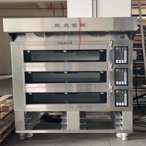 Wholesale 11kw Small Bakery Deck Oven European 6 Tray 3 Deck Pizza Oven 40X60cm from china suppliers
