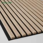 Melamine Surface Acoustic Wood Slat Panels Waterproof For Theater Studio Wall